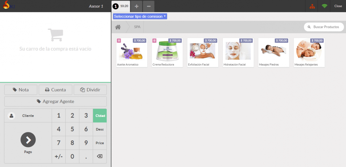 Imagen de un tratamiento de spa